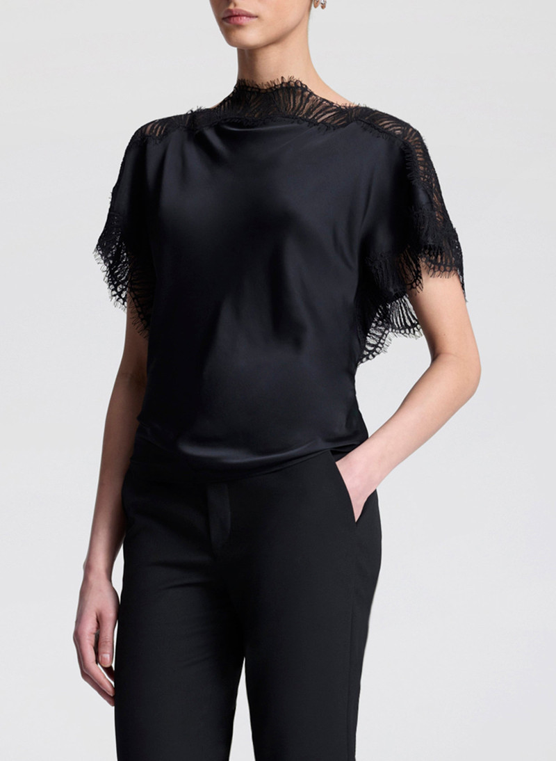 Luna Satin and Lace Top 3