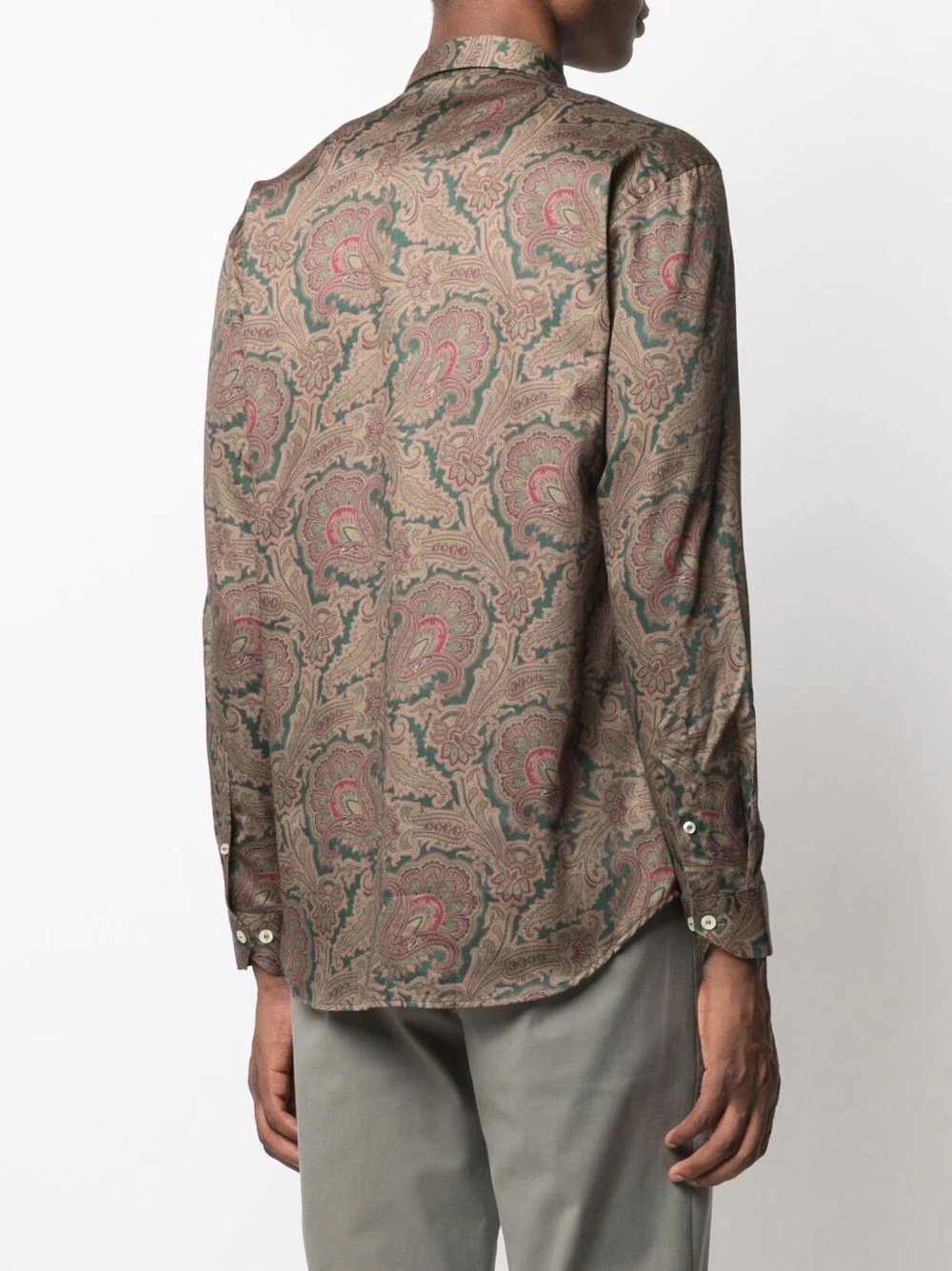 paisley print shirt - 4