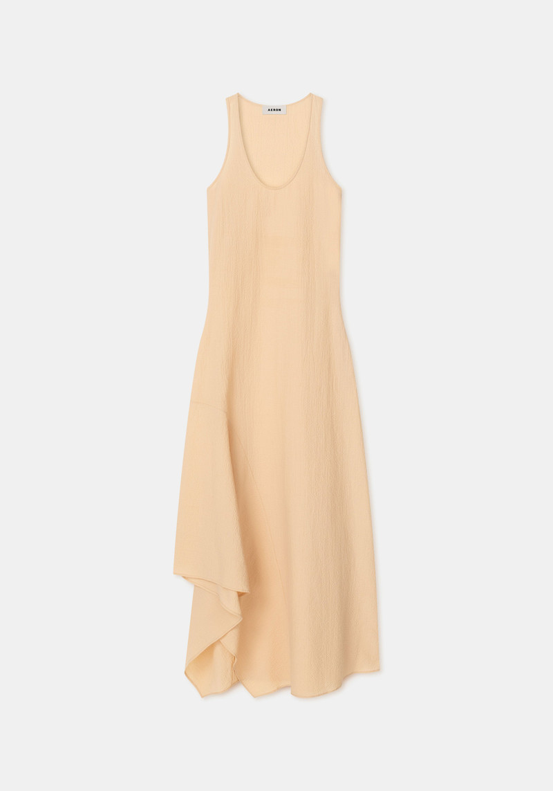 GALE Scoop neck gathered dress 1