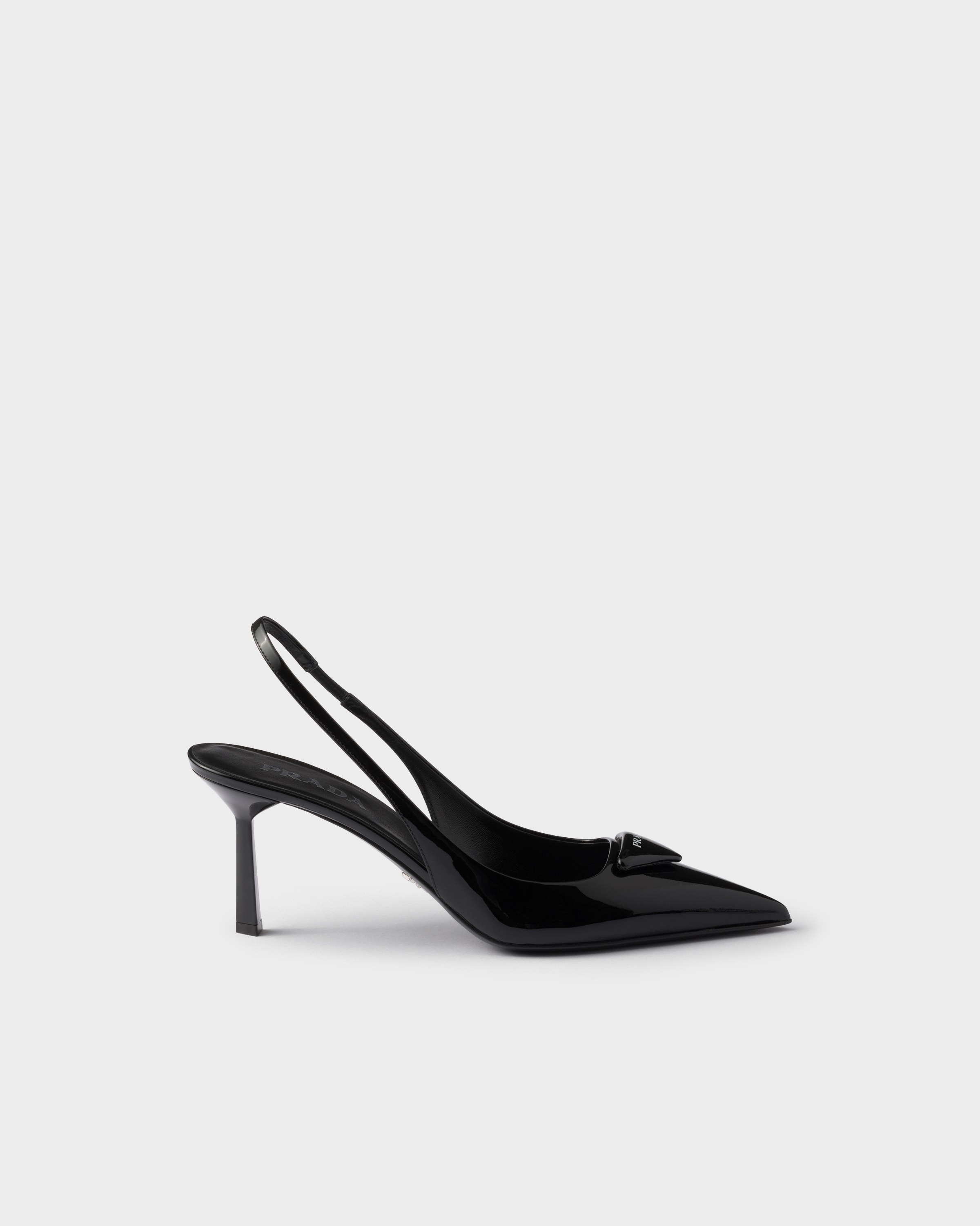 Patent leather slingback pumps - 2