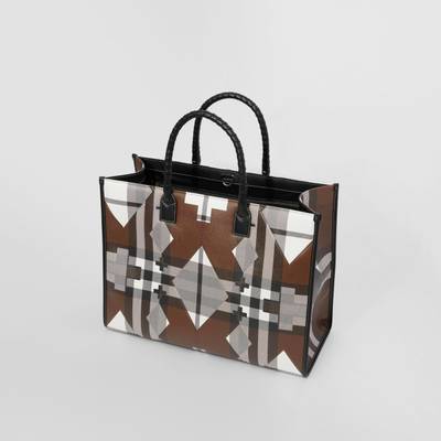 Burberry Geometric Check Tote outlook