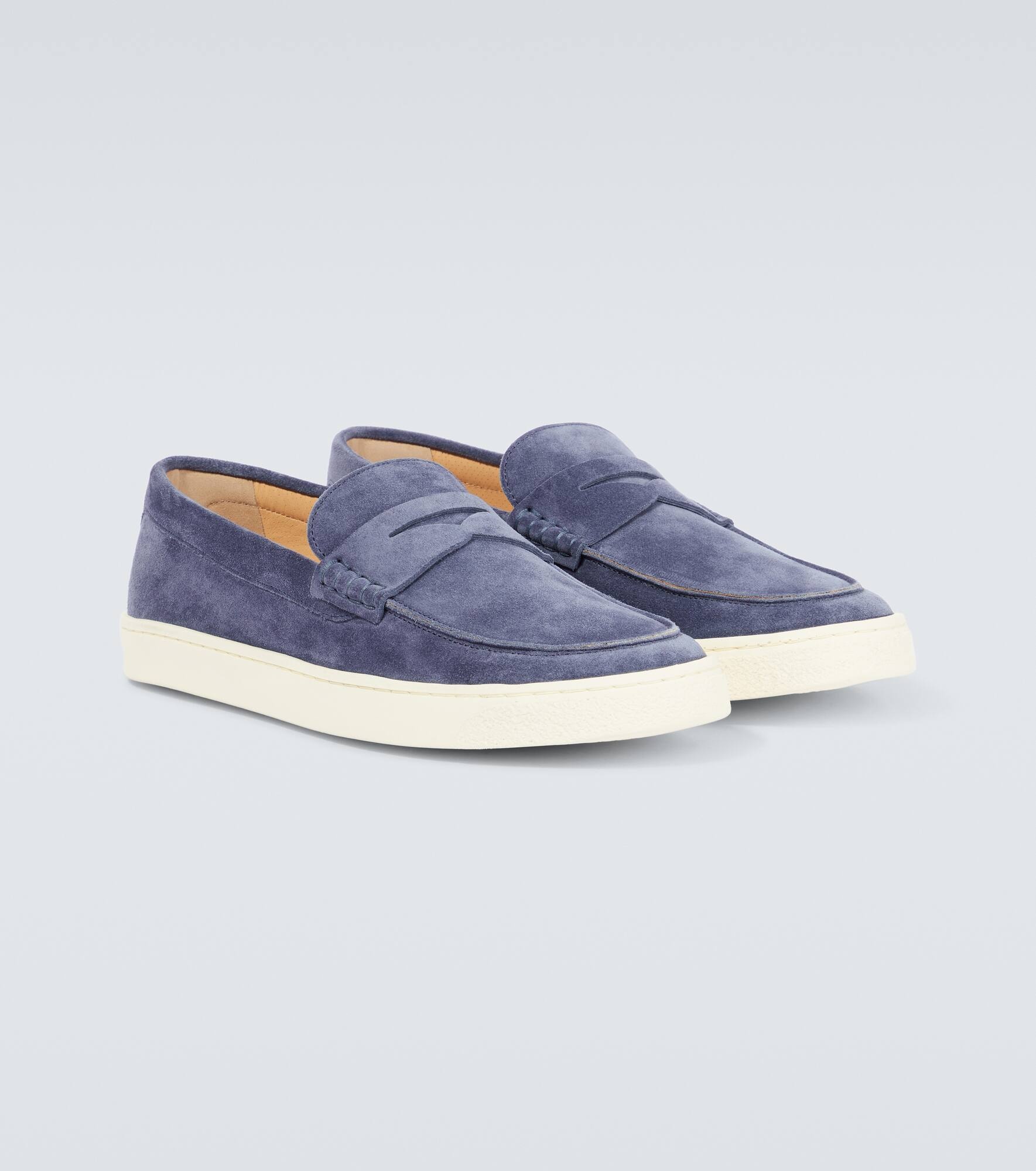 Suede penny loafers - 5