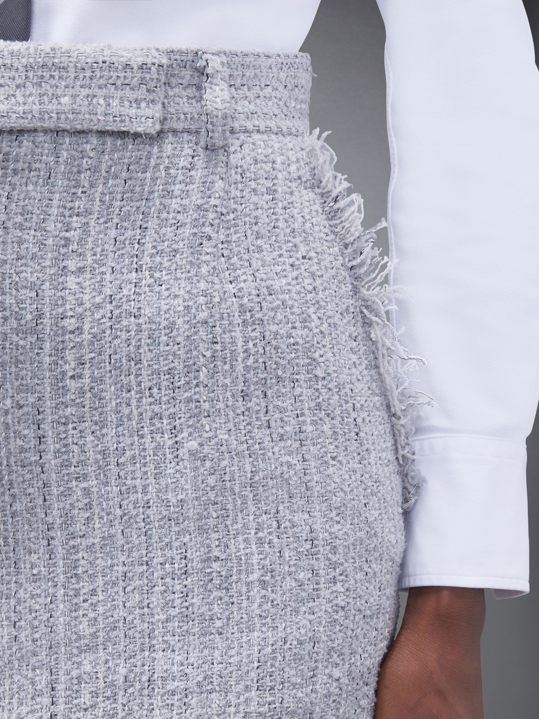 tweed mini skirt - 6