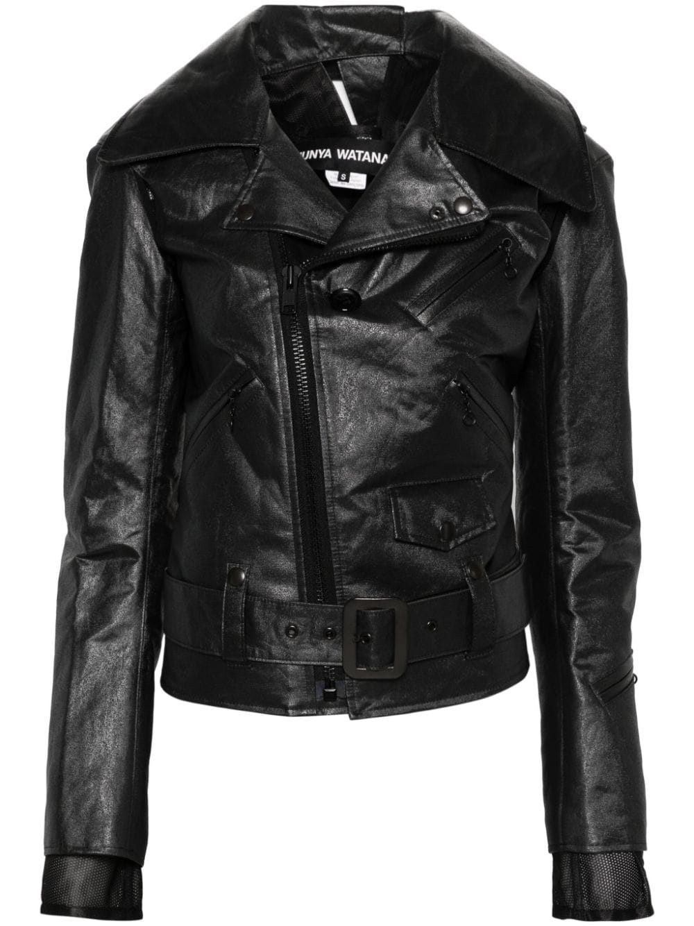 metallic biker jacquet - 1