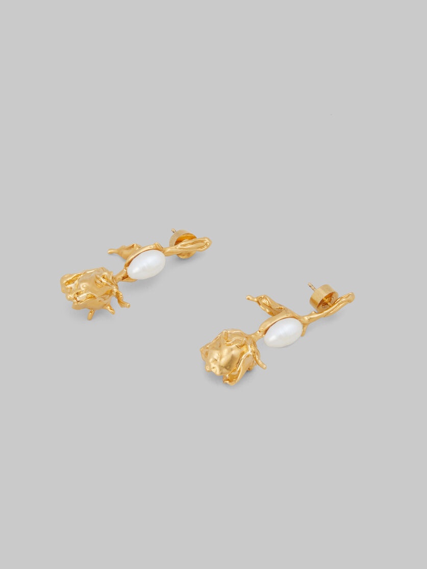 PEARLS FLOWER DELIRIUM DROP EARRINGS - 3