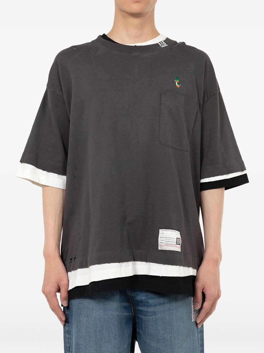 layered pocket T-shirt - 2