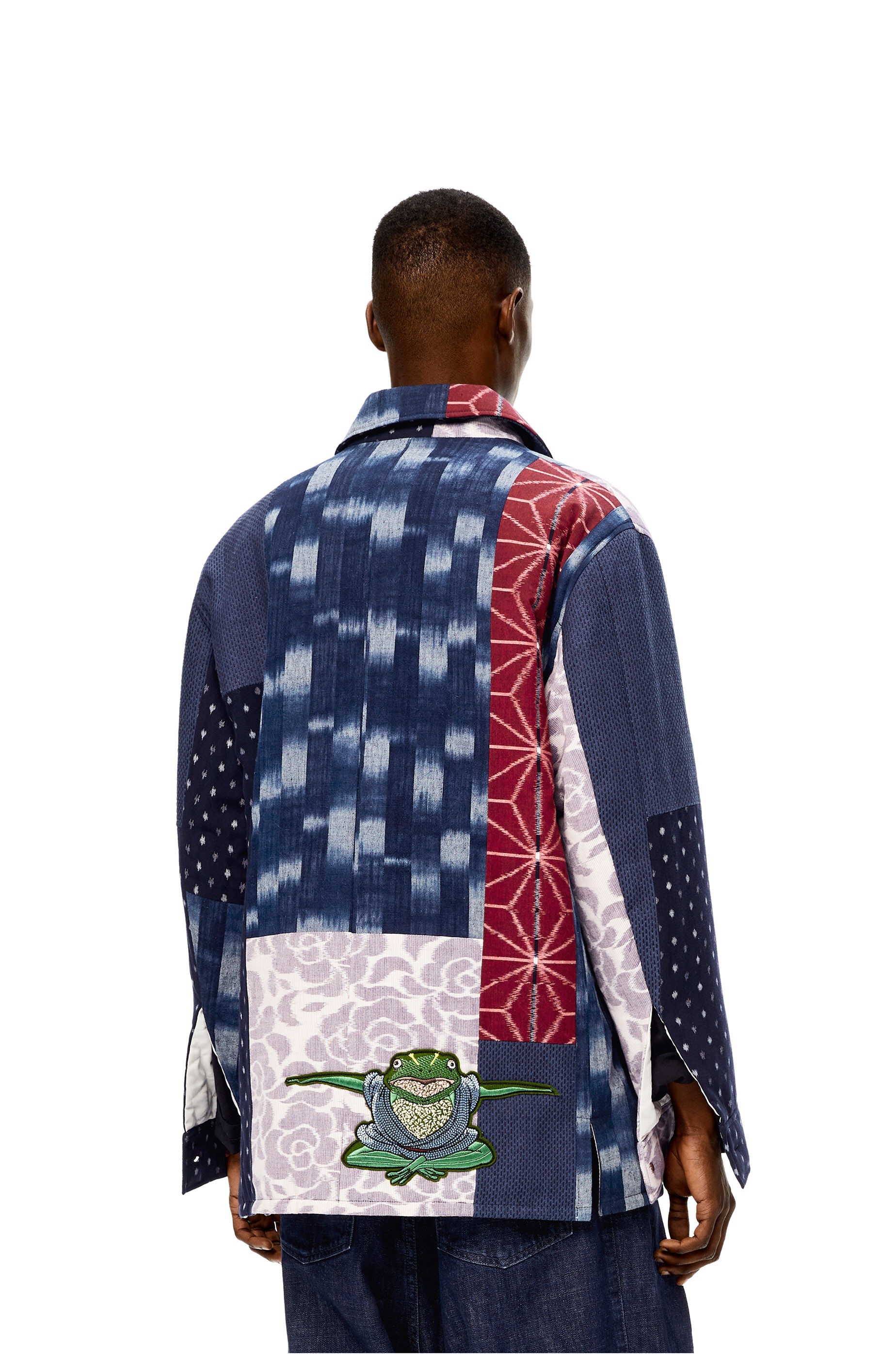 Boro patchwork overshirt in cotton - 4