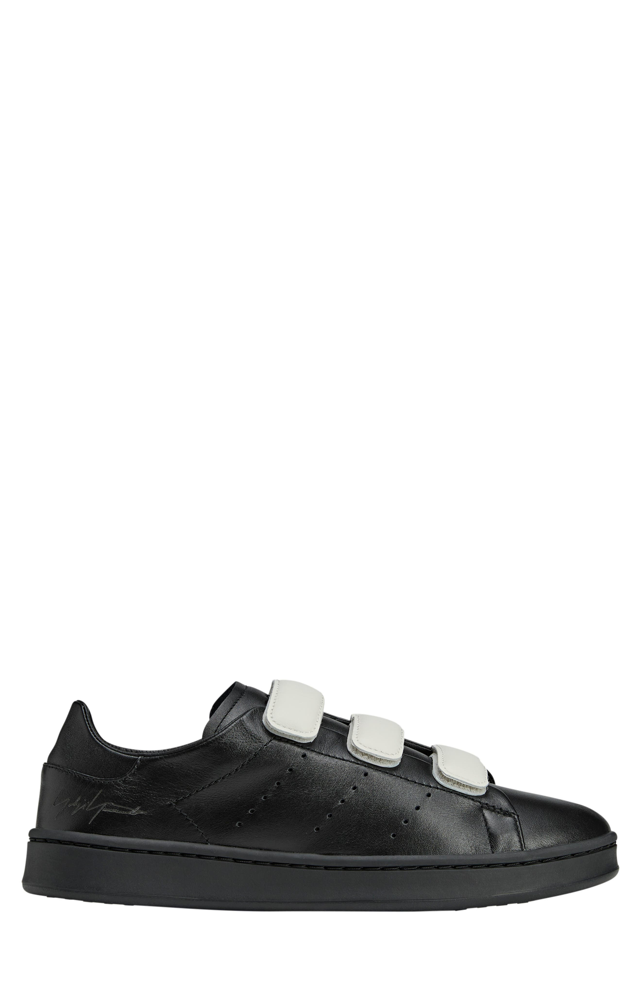 Y-3 Gender Inclusive Stan Smith Sneaker in Black/Black/Orbit Grey at Nordstrom - 2