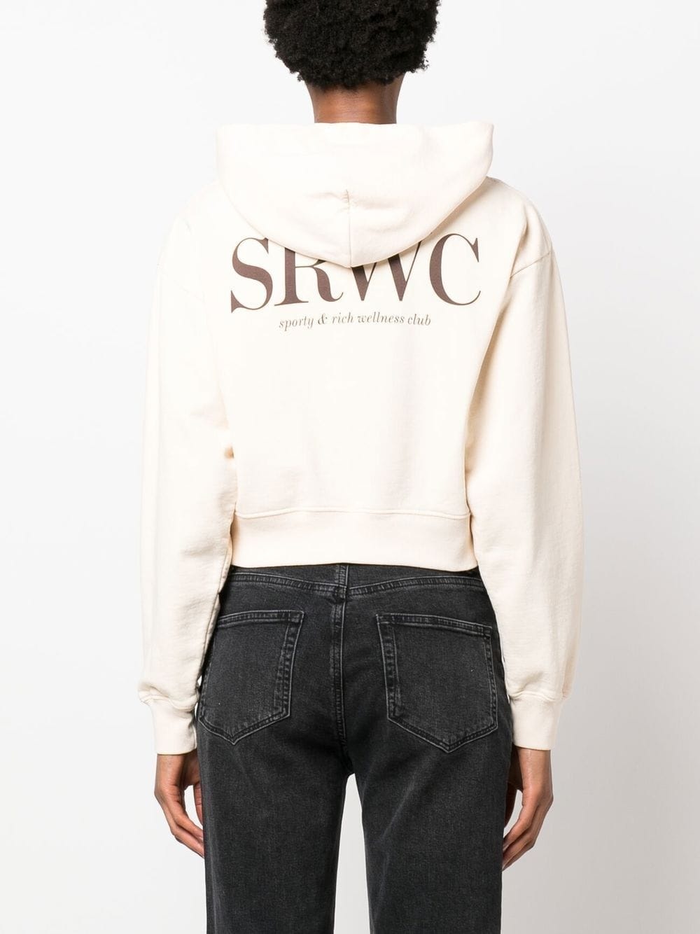 logo-print cotton hoodie - 4