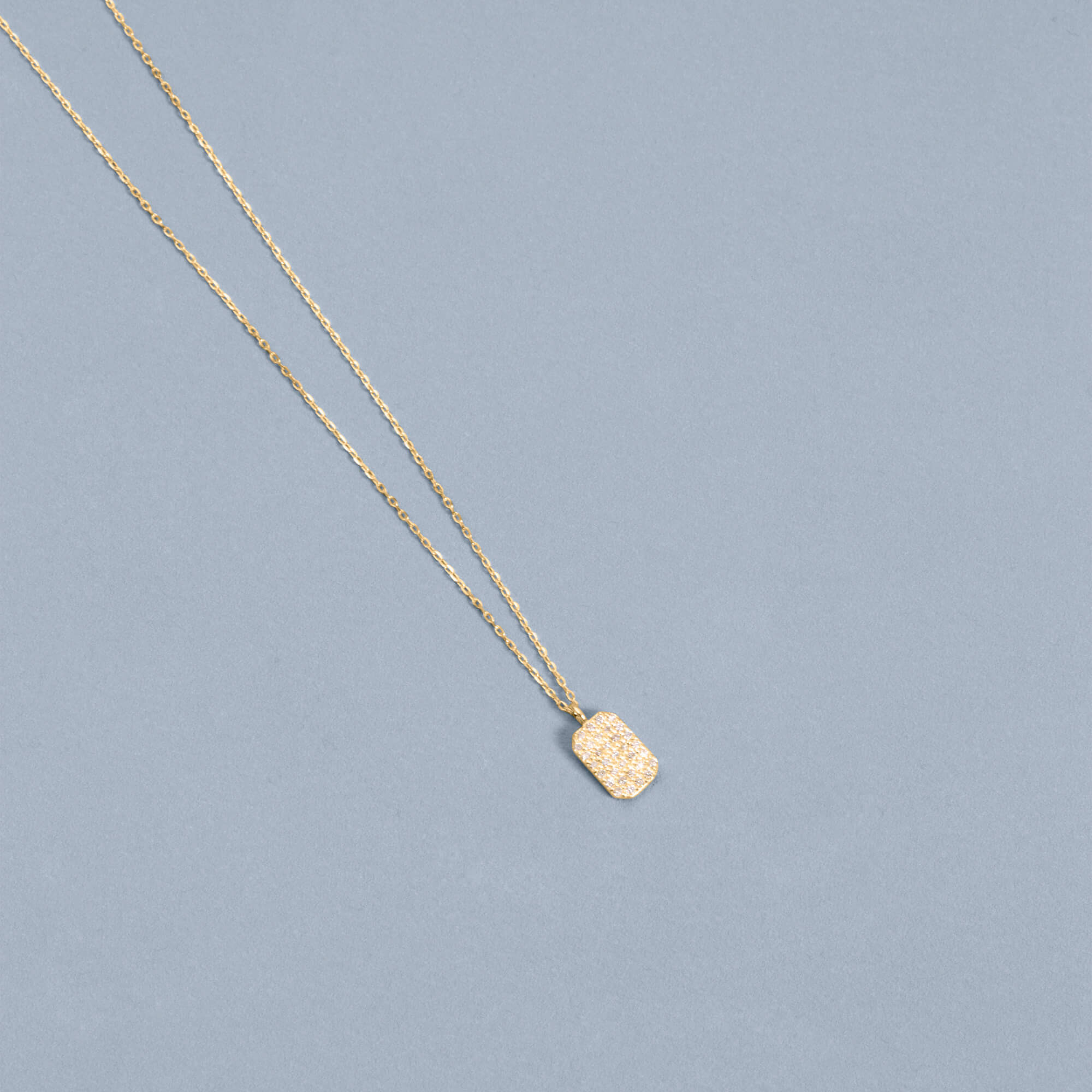 Tagged Diamond Pendant - 4