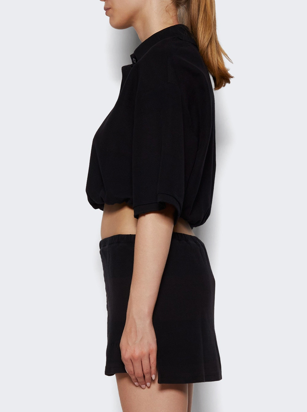 Deconstructed Polo Shirt Black - 3
