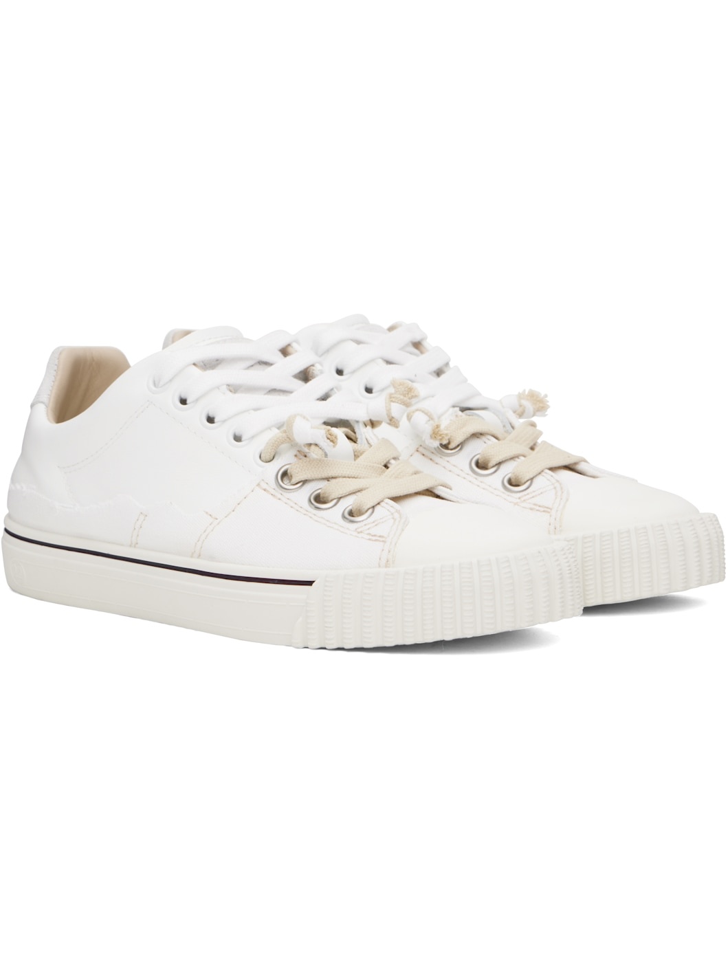 White New Evolution Sneakers - 4