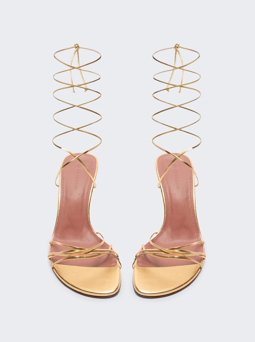 Lori Lace Up Sandal Metallic Gold Leather - 5