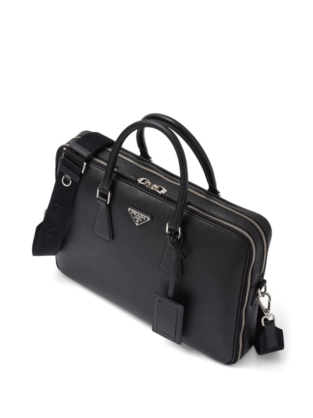 Saffiano leather briefcase - 4