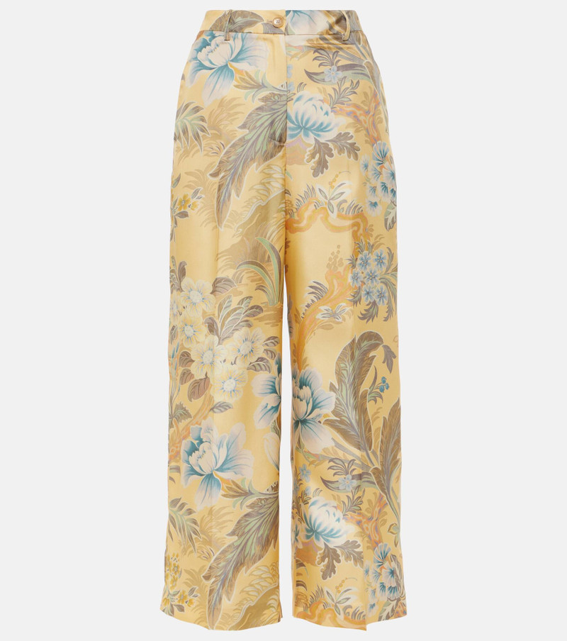 floral-print trousers - 1