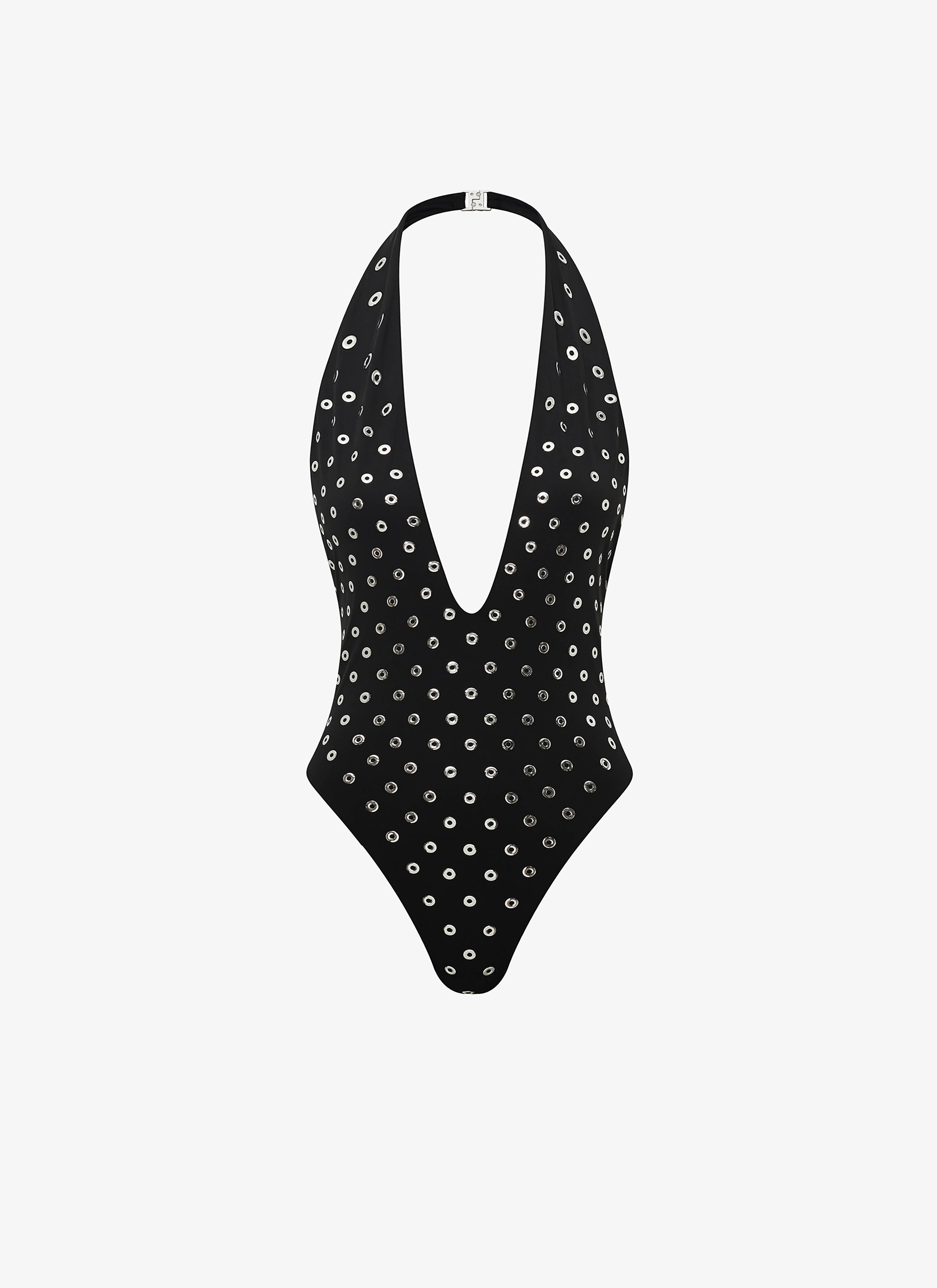EYELET SWIMSUIT IN JERSEY - 1