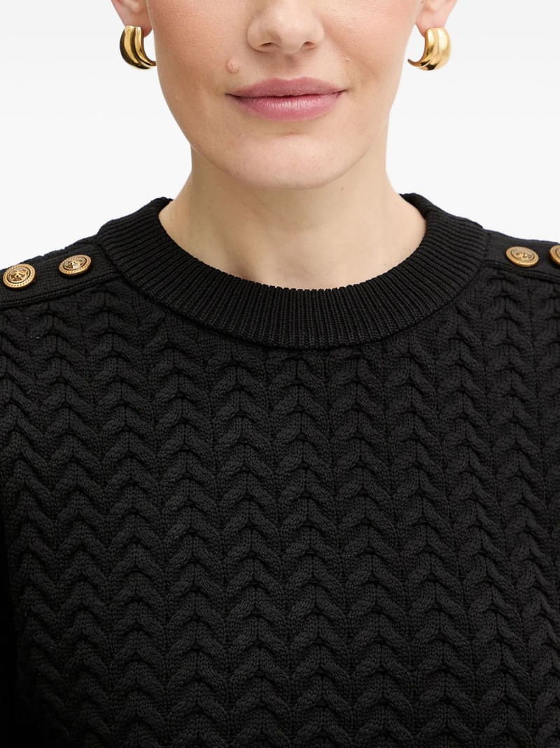 chevron buttoned sweater 5