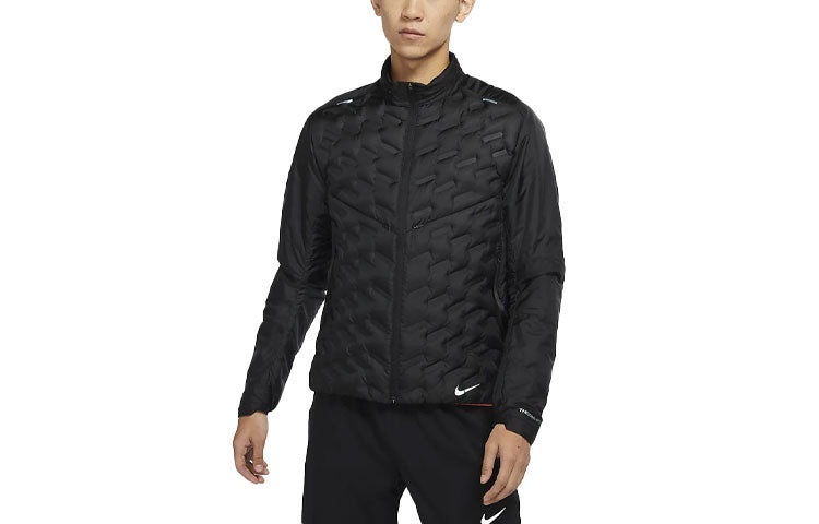 Men's Nike FW21 Solid Color Hooded Long Sleeves Black Down Jacket DD5668-010 - 3