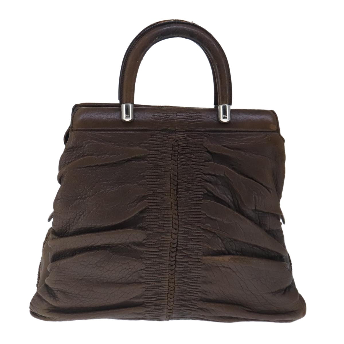 DIOR Hand Bag Leather Brown - 2