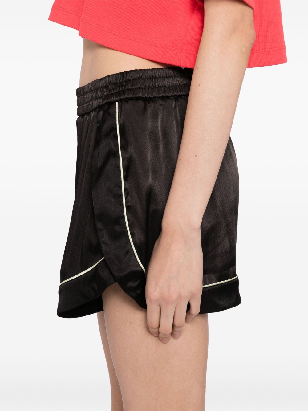 logo-embroidered shorts - 5