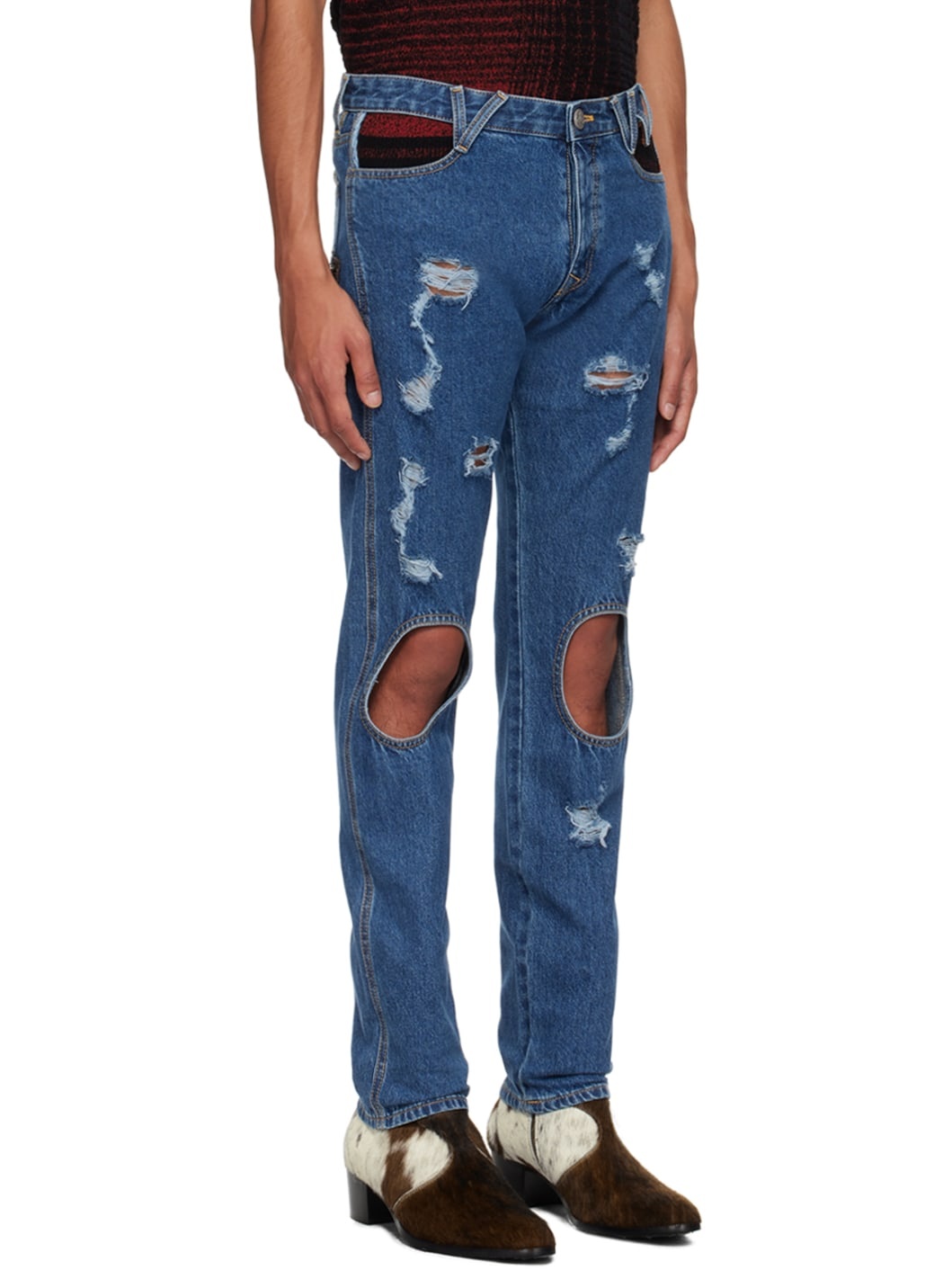 Blue Cut Out Peppe Jeans - 2