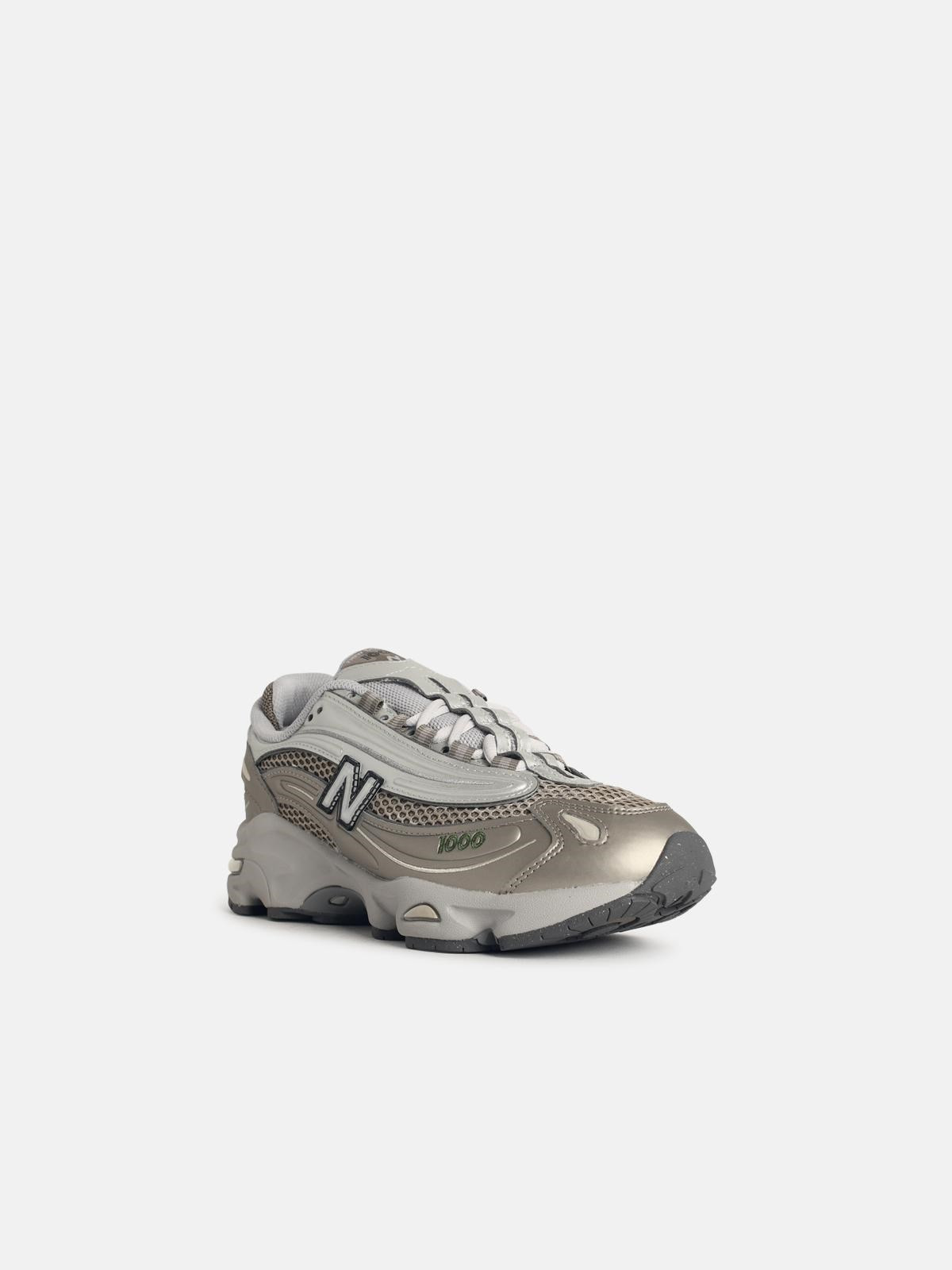 '1000' GREY FABRIC BLEND SNEAKERS - 2