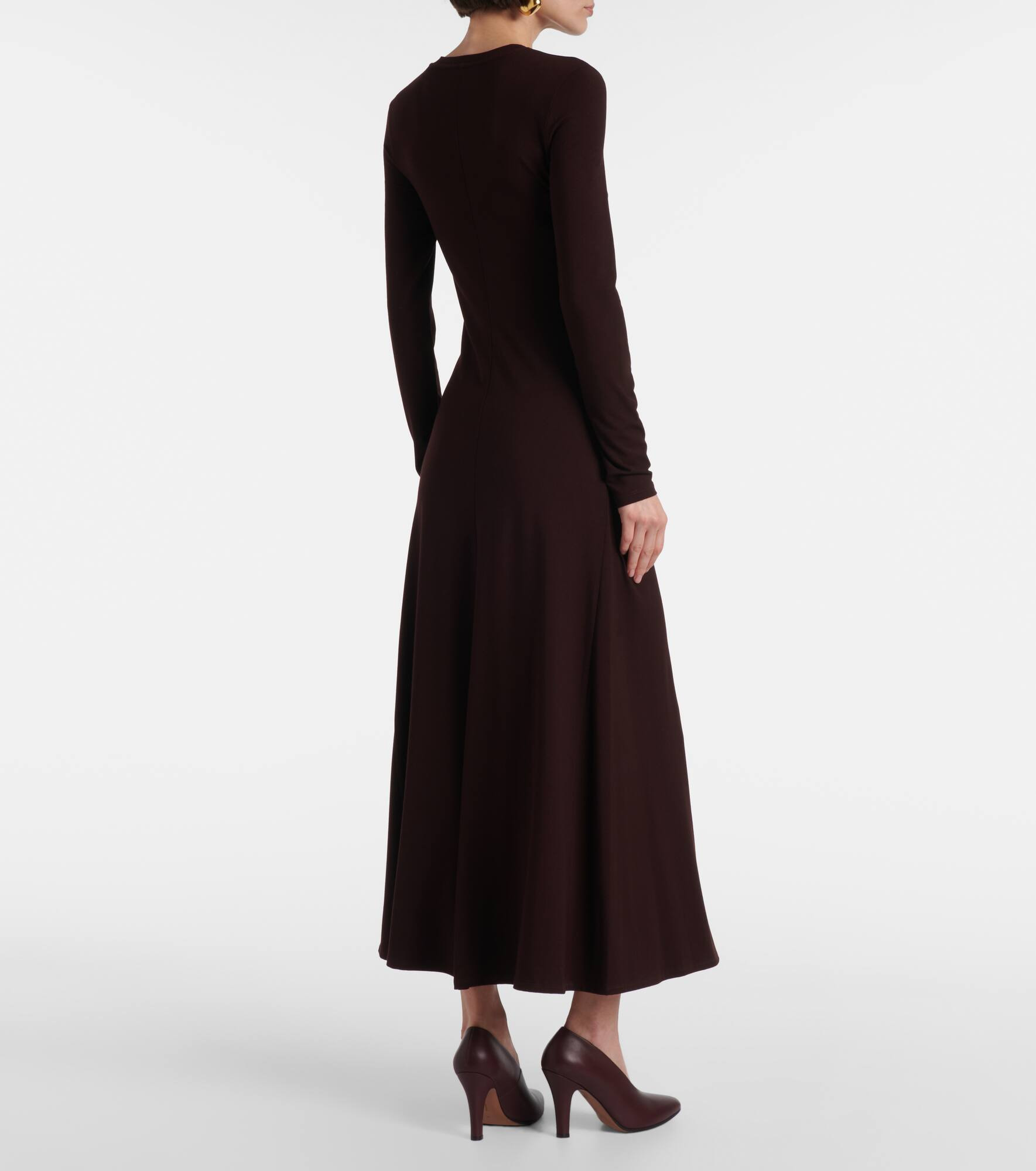 Ruched jersey maxi dress - 3