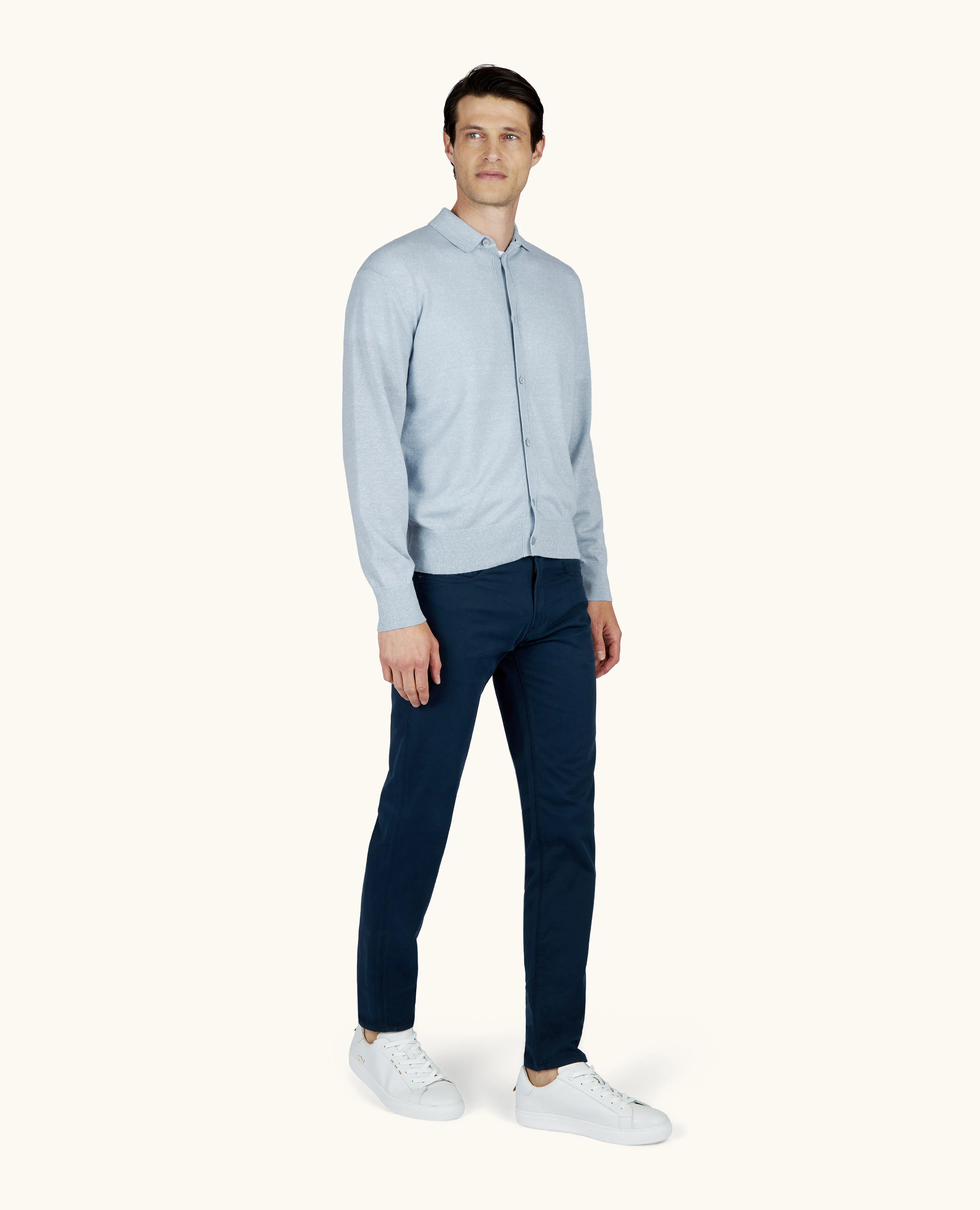 SHIRT IN CASHMERE AND LINEN ZEPHIR - 1