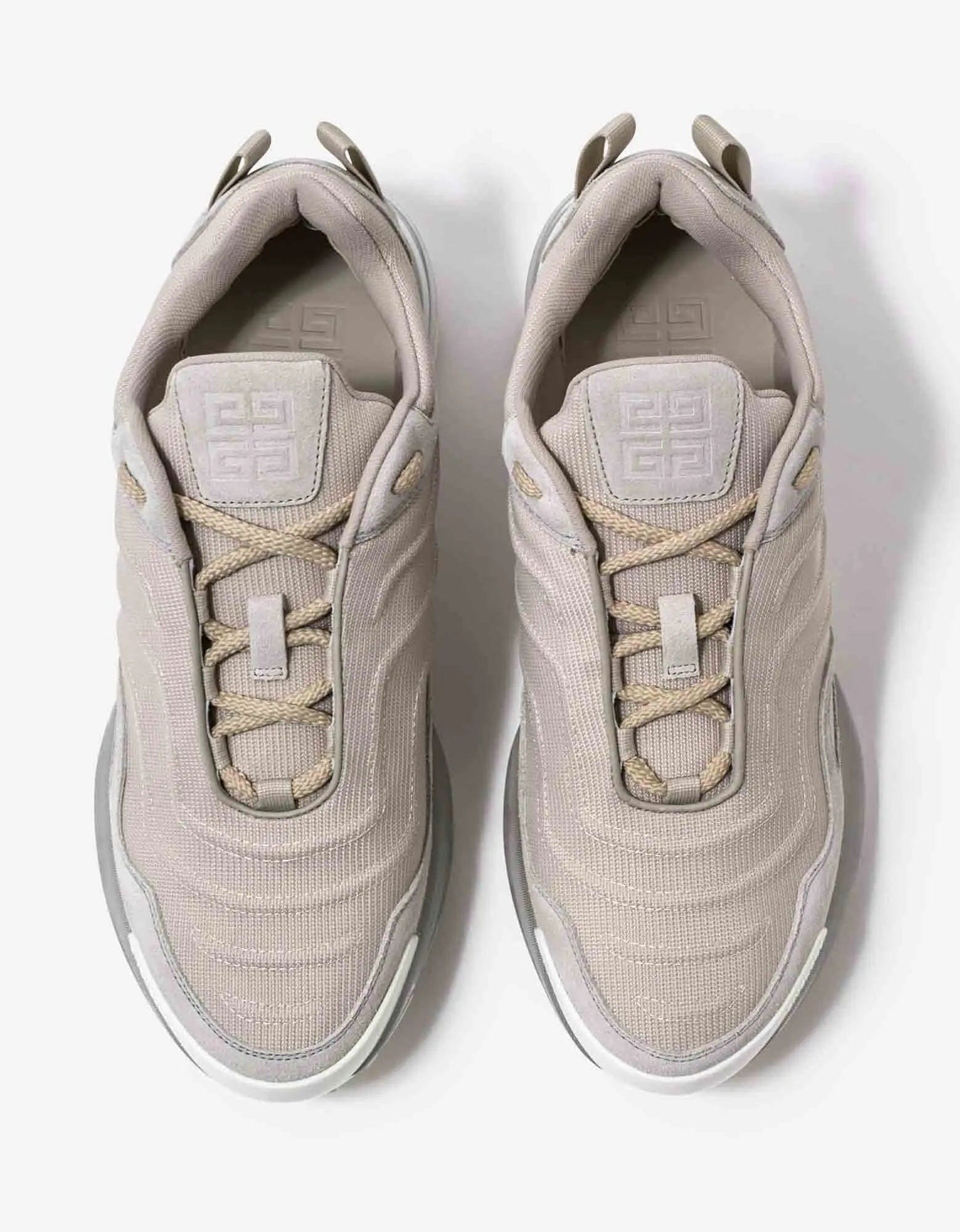 Givenchy Cream Giv 1 Leather & Mesh Trainers - 6