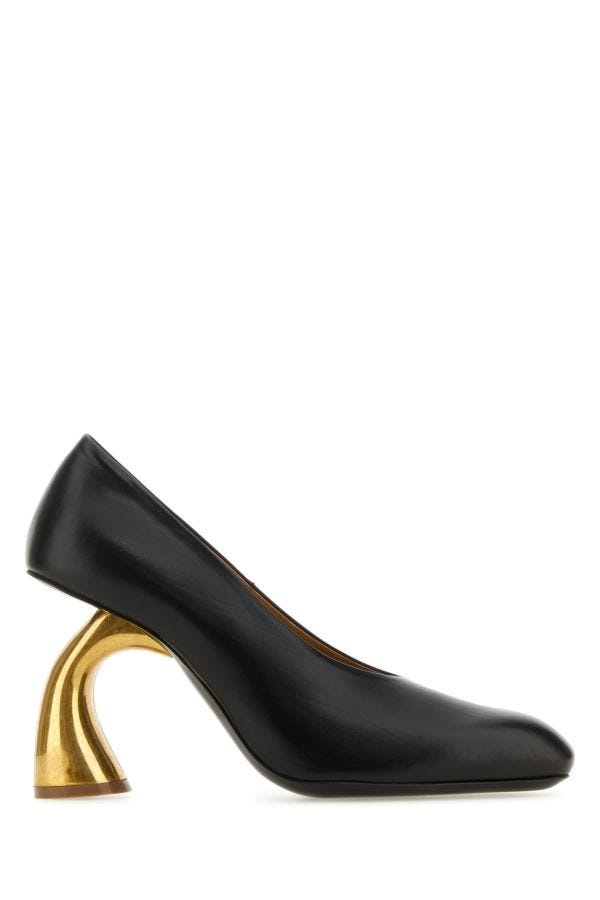 Dries Van Noten Woman Black Leather Pumps - 1