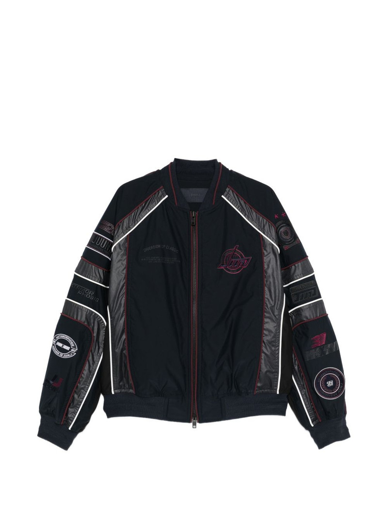 logo appliqué jacket 1