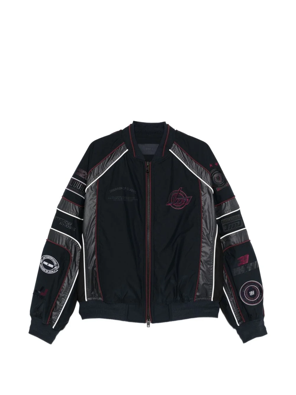 logo appliqué jacket - 1