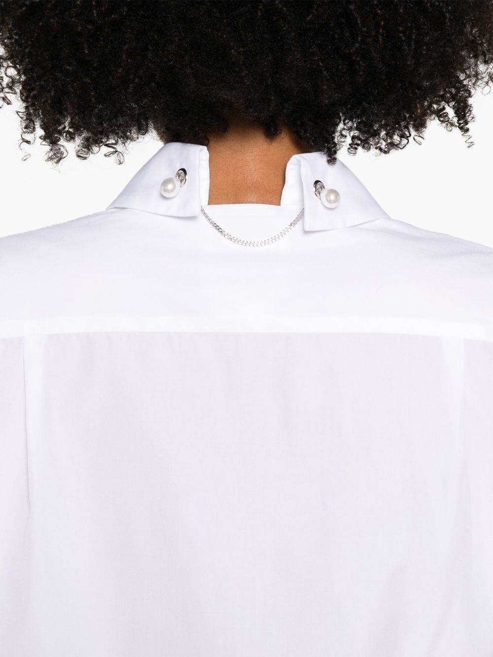 bead-embellished shirt - 5