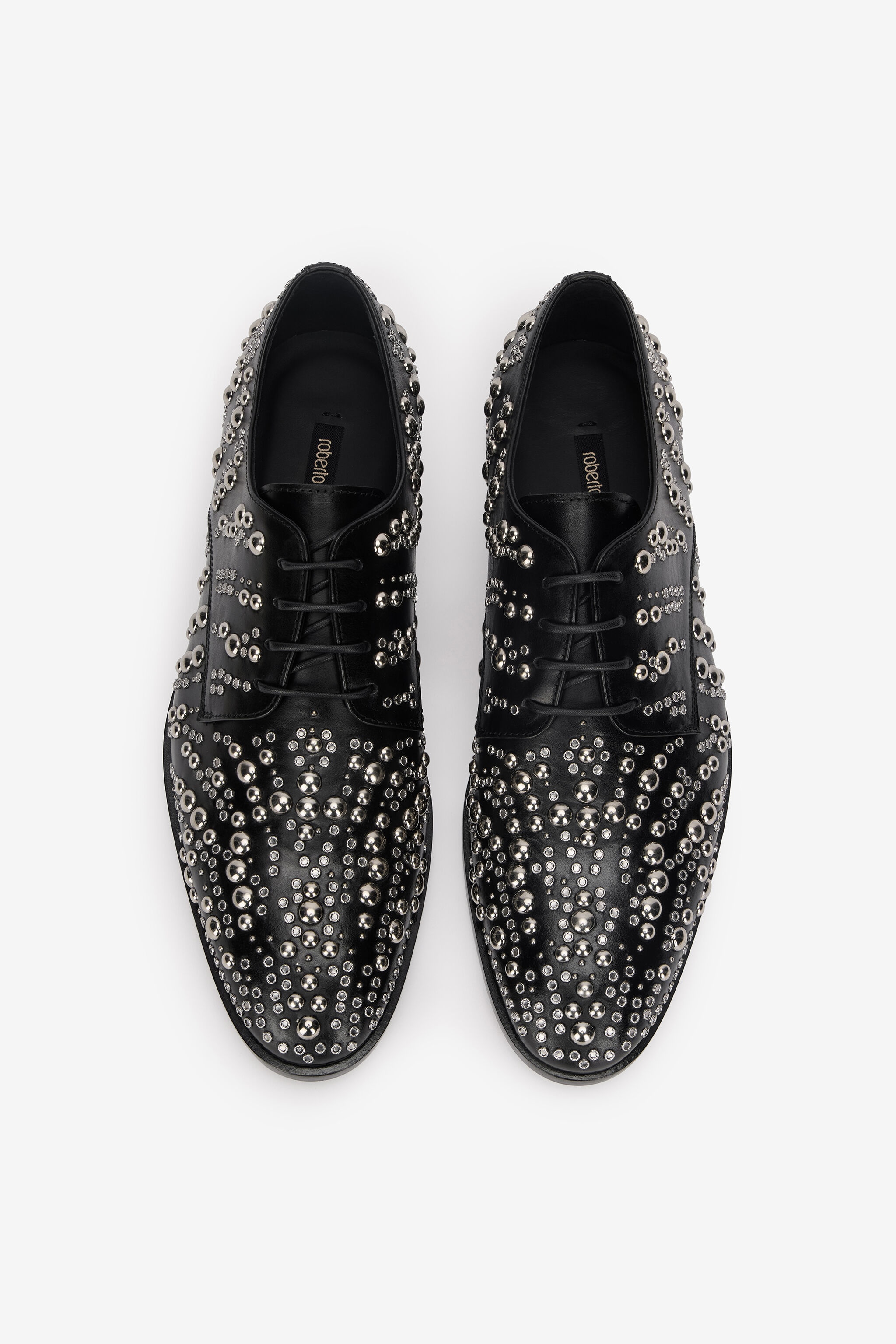 Lace-Up Loafers With Studs - 6