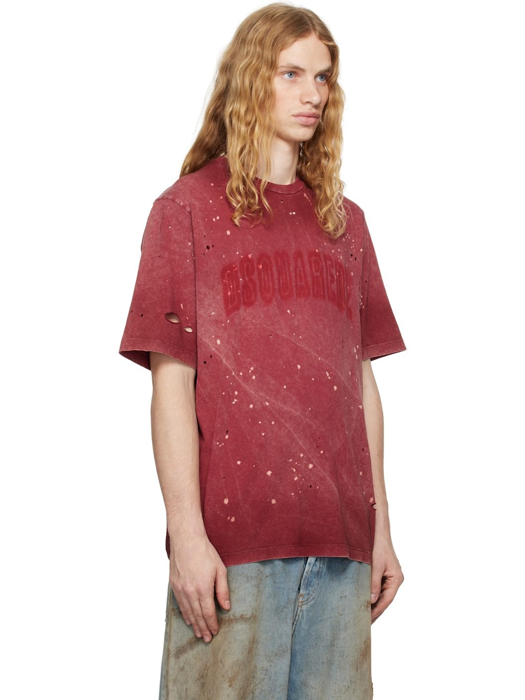 Red Loose-Fit T-shirt - 2