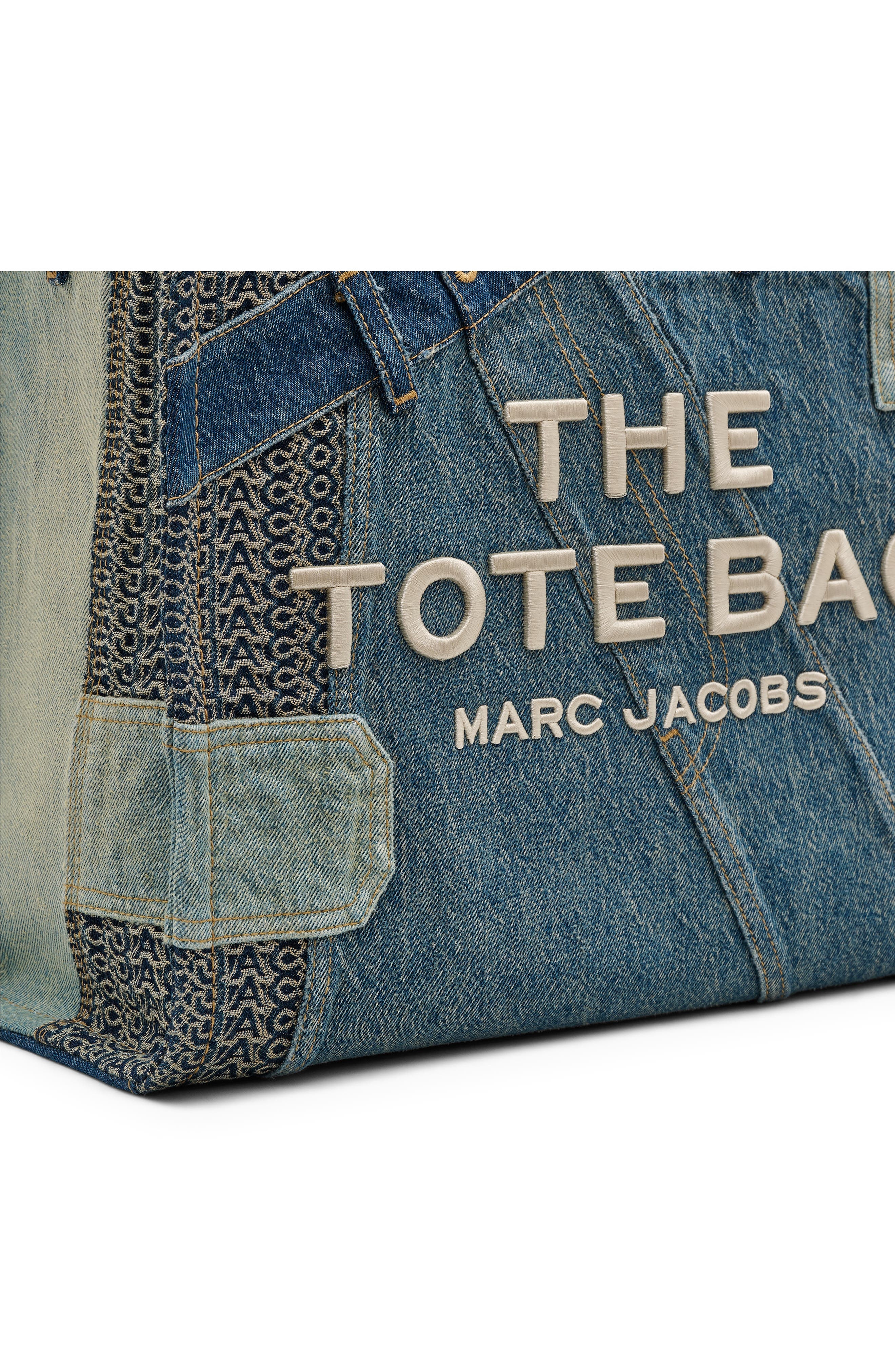 Marc Jacobs The Large Denim Tote Bag in Indigo Multi at Nordstrom - 8