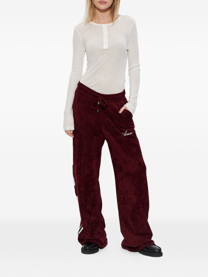 AMIRI embroidered drawstring trousers outlook