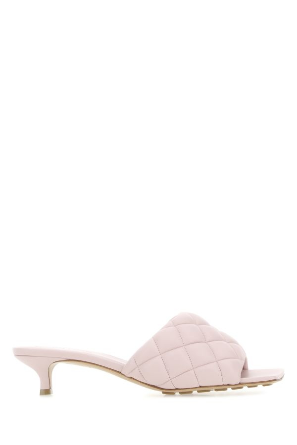サンダル・ミュール BOTTEGA VENETA Pink Nappa Leather Padded Sandals Bottega Veneta Light pink nappa leather Padded sandals