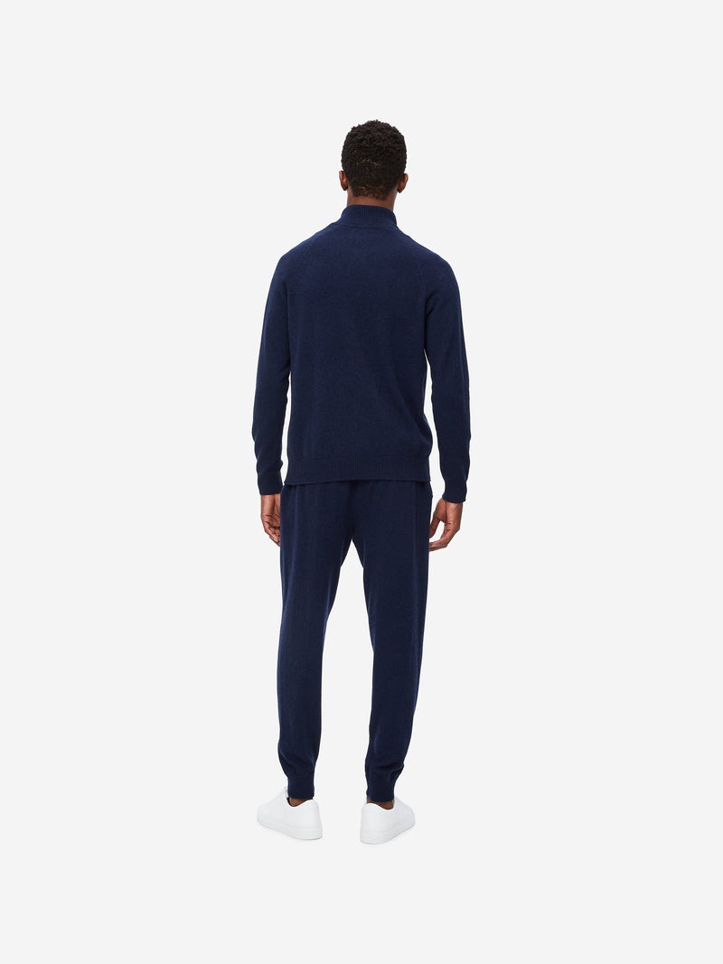 Men's Half-Zip Sweater Finley Cashmere Midnight - 6