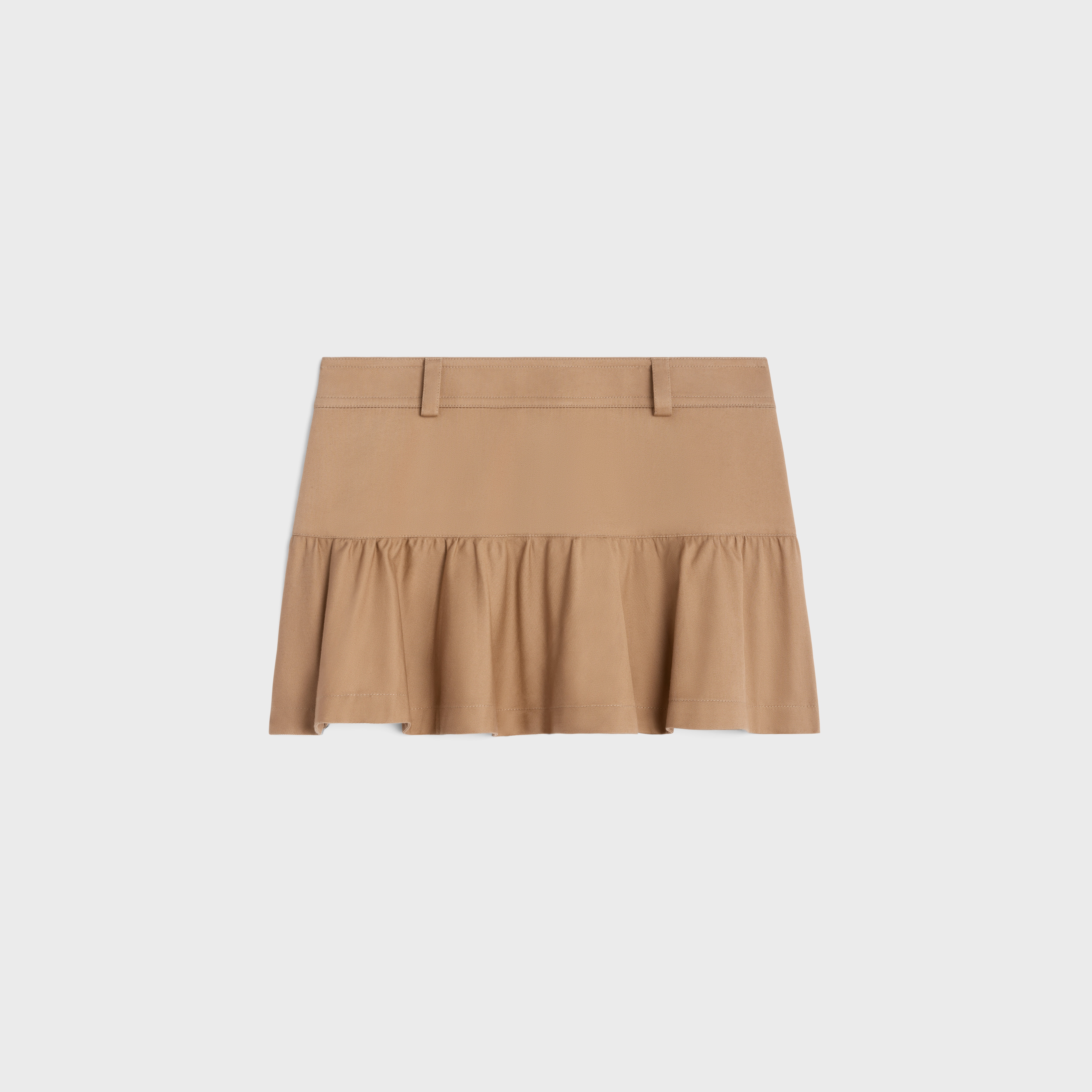 ミニスカート CELINE MINI SKIRT IN COTTON TWILL 2J722539W04CA CELINE mini skirt in cotton twill | REVERSIBLE