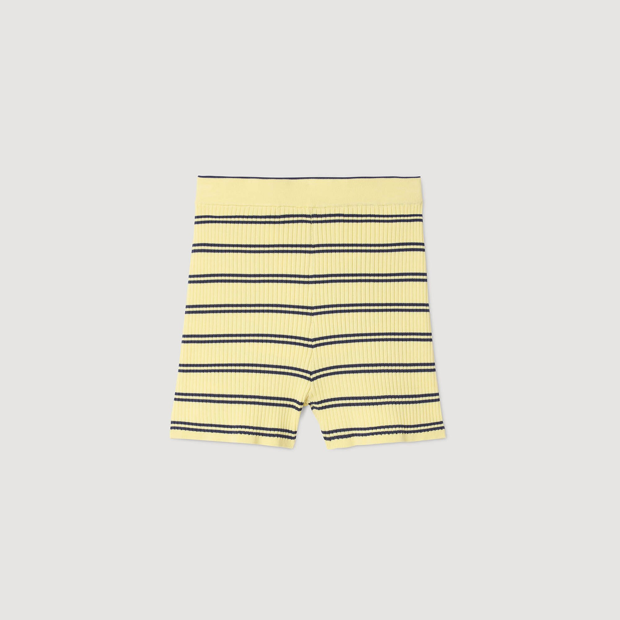 STRIPED KNIT SHORTS - 6