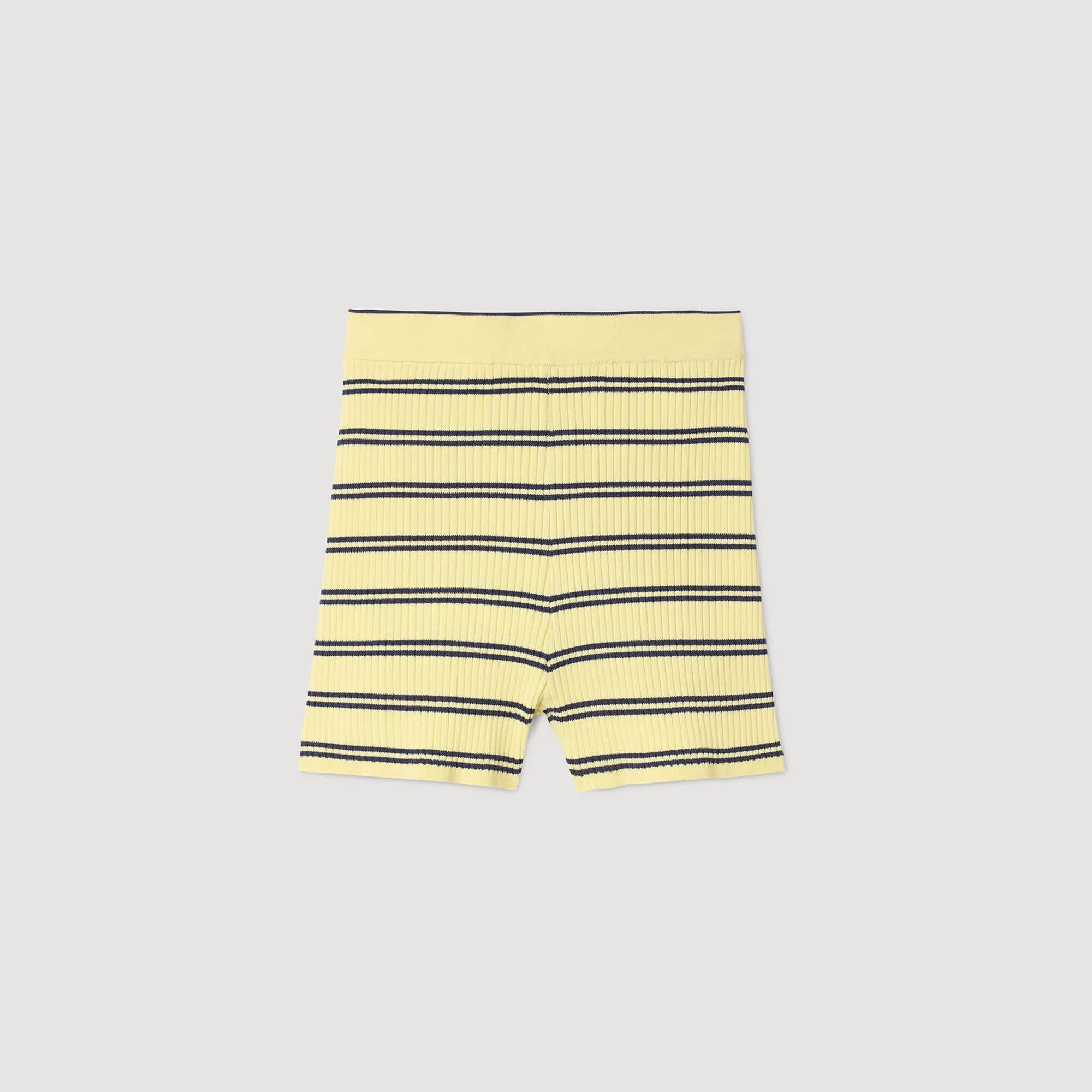 STRIPED KNIT SHORTS - 1