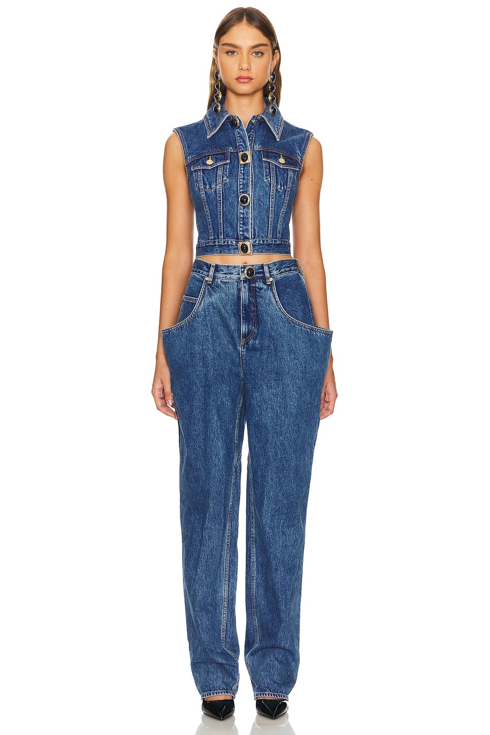 Flare Pocket Wide Leg - 5