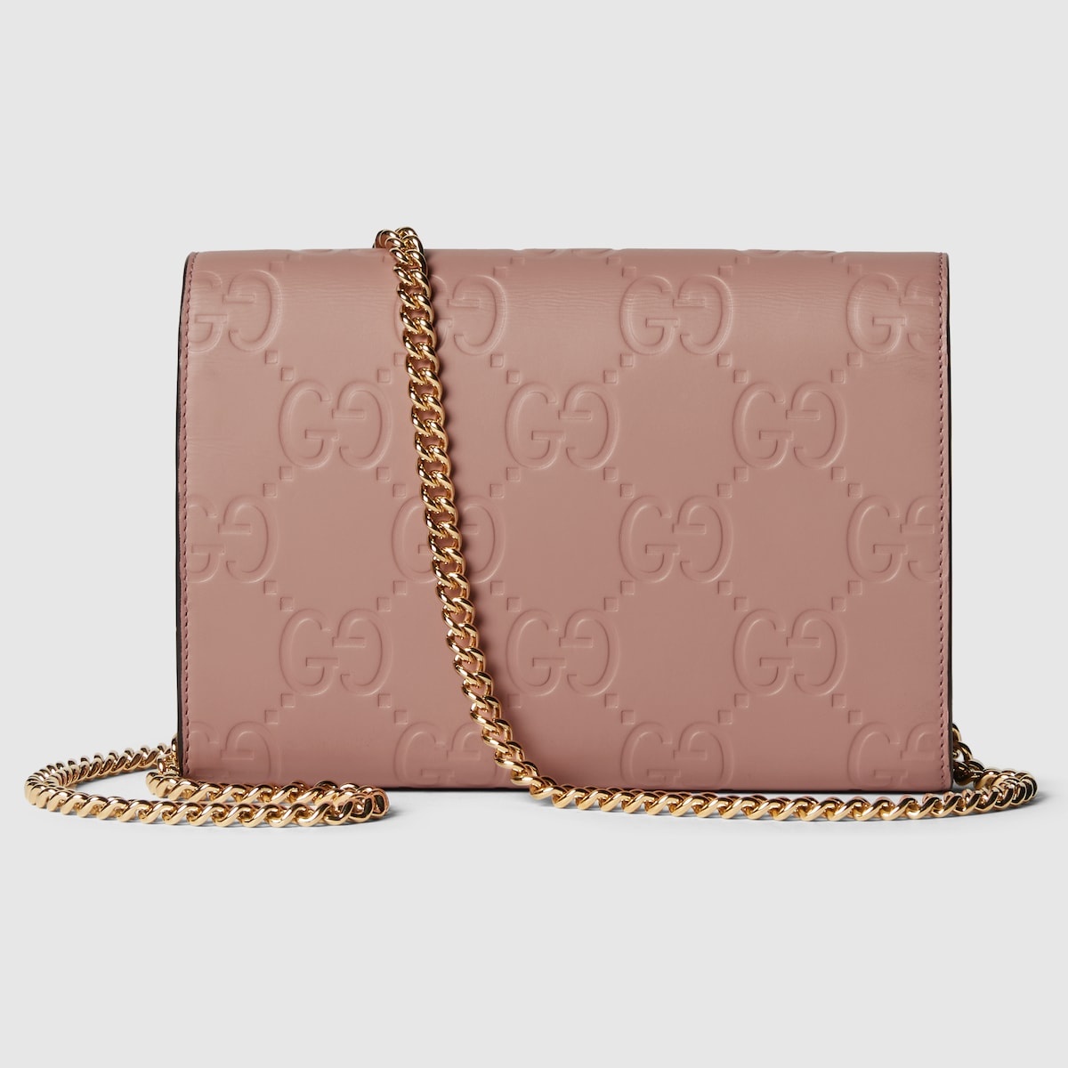 GG leather chain wallet - 5