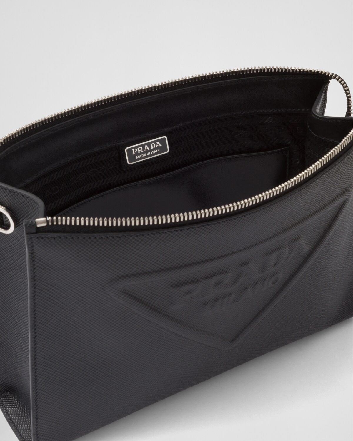 Saffiano leather pouch - 5