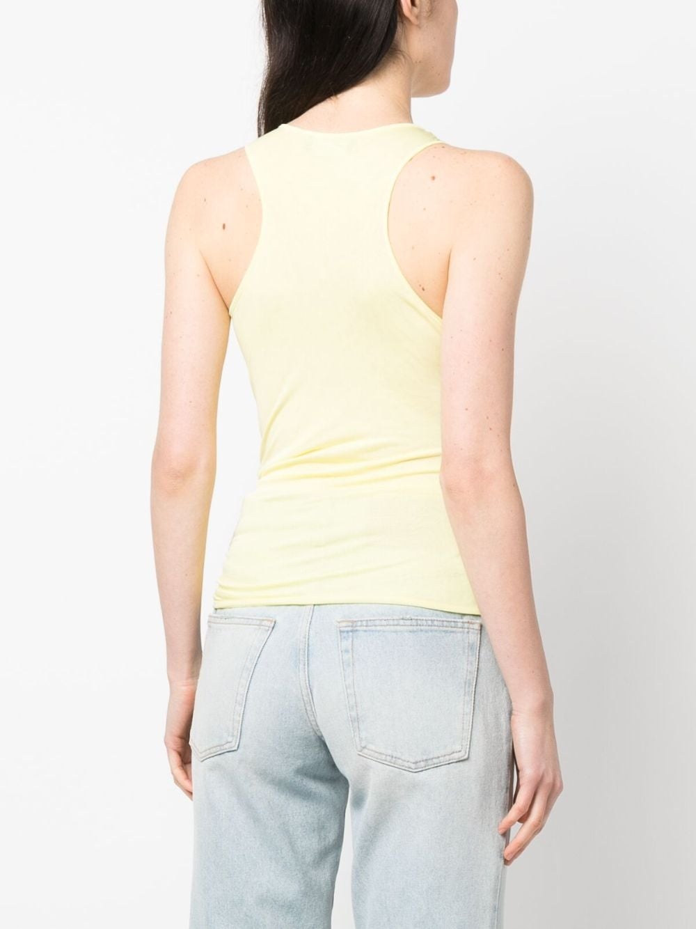 rose-appliquÃ© ruched tank top - 4