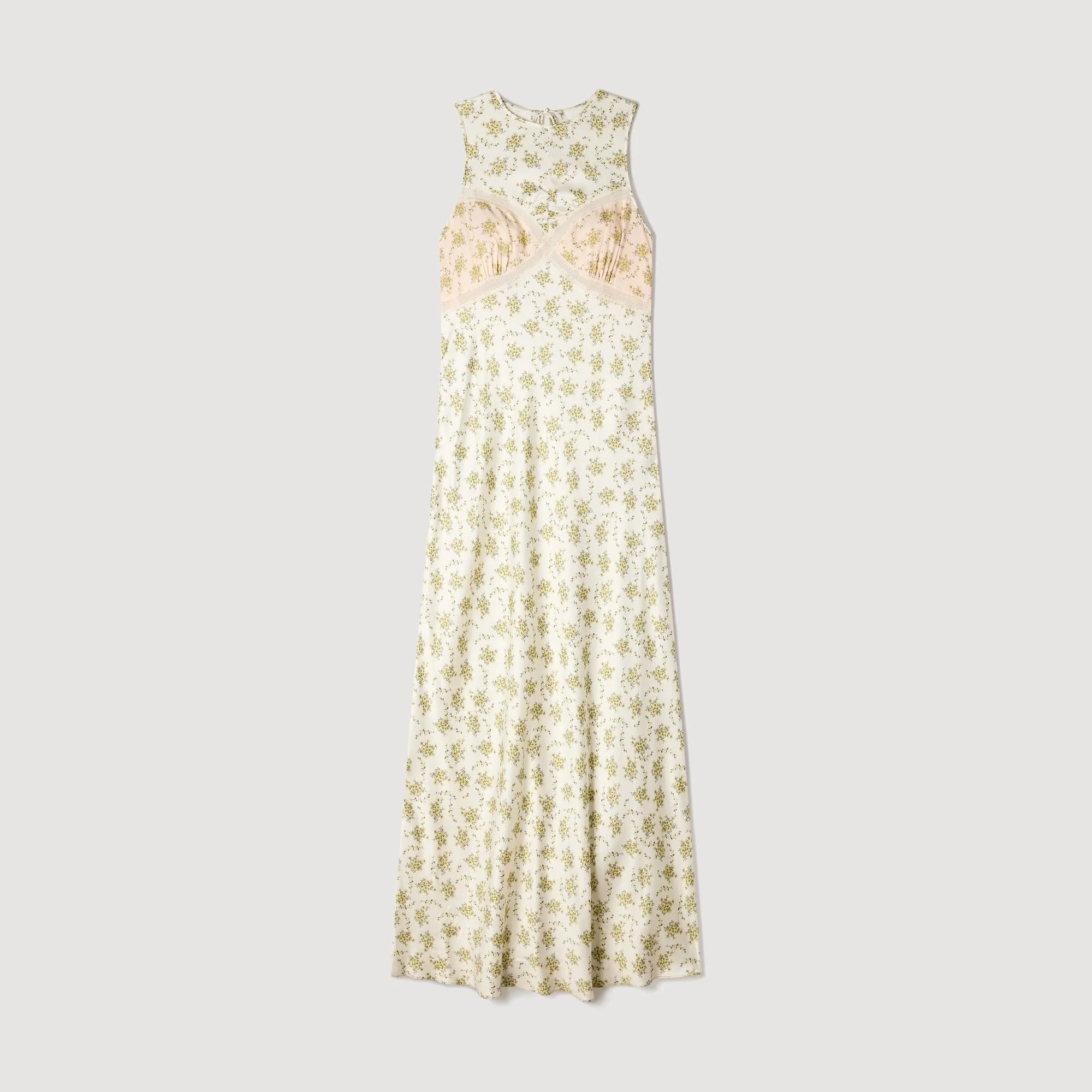 FLOWER PRINT MAXI DRESS - 1