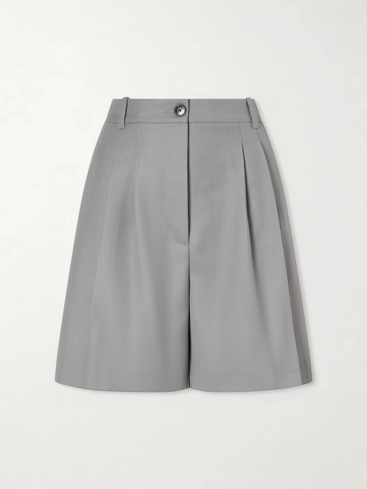 Brice Pleated Wool-blend Shorts - 1