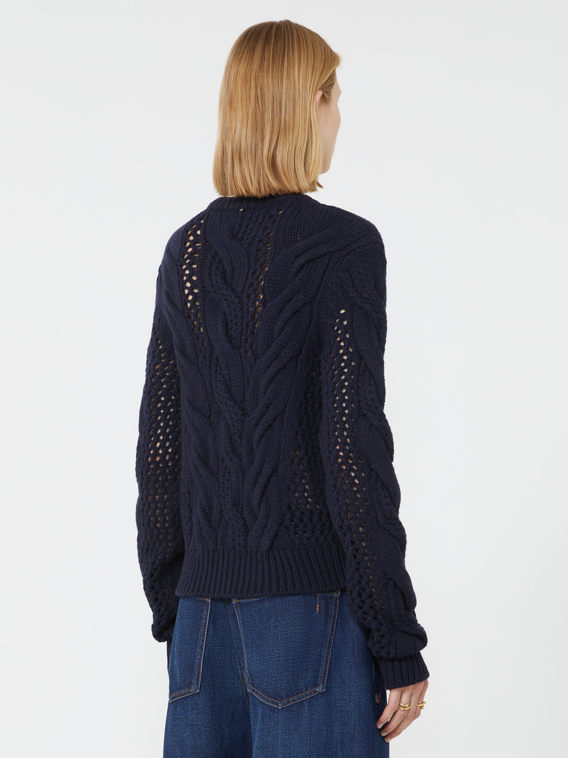 RADIO Cable-knit crew-neck sweater - 4