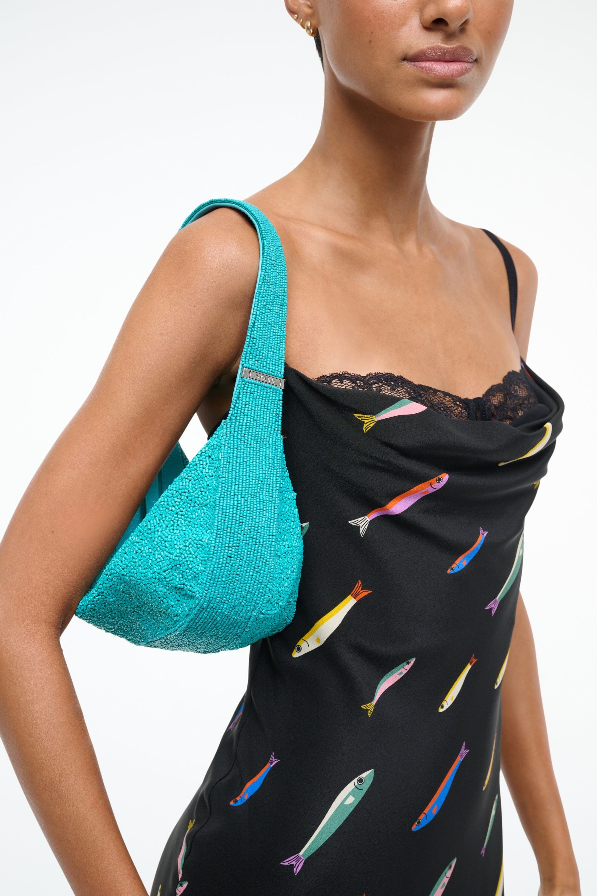 STAUD DEMY SHOULDER BAG TEAL - 2